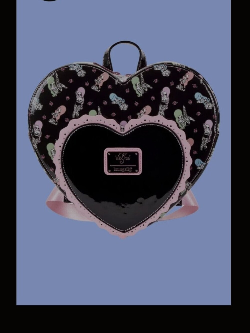 Loungefly Valfre Double Heart Tattoo All Over Print Mini Backpack